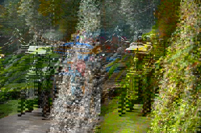 Bloqueo inesperado de carretera por deslizamiento de tierra deja aislada una aldea